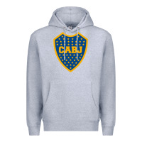 Heather Grey Boca Juniors Premium Hoodie - DesignPulse