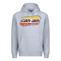 Heather Grey CANAM Vintage Original ATV UTV off road Gift Long Sleeve Premium Hoodie - DesignPulse