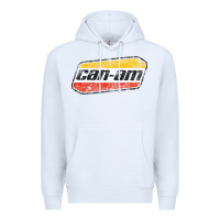 White CANAM Vintage Original ATV UTV off road Gift Long Sleeve Premium Hoodie - DesignPulse