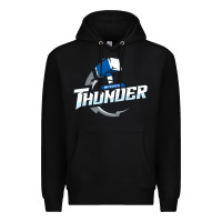 Black wichita thunder Premium Hoodie - DesignPulse