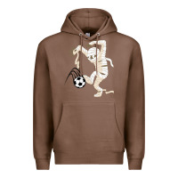 Chestnut funny halloween soccer ball Premium Hoodie - DesignPulse