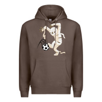 Coffee funny halloween soccer ball Premium Hoodie - DesignPulse