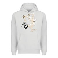 Dove Grey funny halloween soccer ball Premium Hoodie - DesignPulse