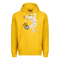 Lemon funny halloween soccer ball Premium Hoodie - DesignPulse