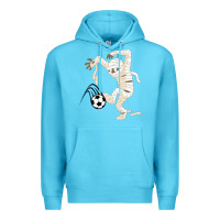 Ocean Blue funny halloween soccer ball Premium Hoodie - DesignPulse
