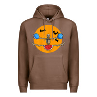 Chestnut cheerleading skeleton halloween cheer skeleton cheerleader t shirt Premium Hoodie - DesignPulse