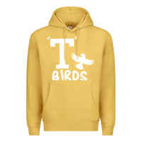 Antique Gold t birds greaser thunderbirds 1970s t birds pullover hoodie Premium Hoodie - DesignPulse