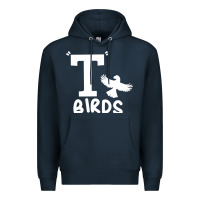 Navy t birds greaser thunderbirds 1970s t birds pullover hoodie Premium Hoodie - DesignPulse
