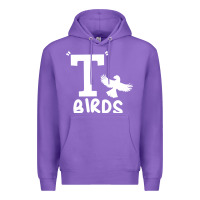 Purple t birds greaser thunderbirds 1970s t birds pullover hoodie Premium Hoodie - DesignPulse