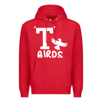 Red t birds greaser thunderbirds 1970s t birds pullover hoodie Premium Hoodie - DesignPulse