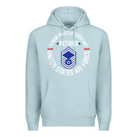 Blue Mist senior master sergeant retired air force retirement gifts t shirt Premium Hoodie - DesignPulse