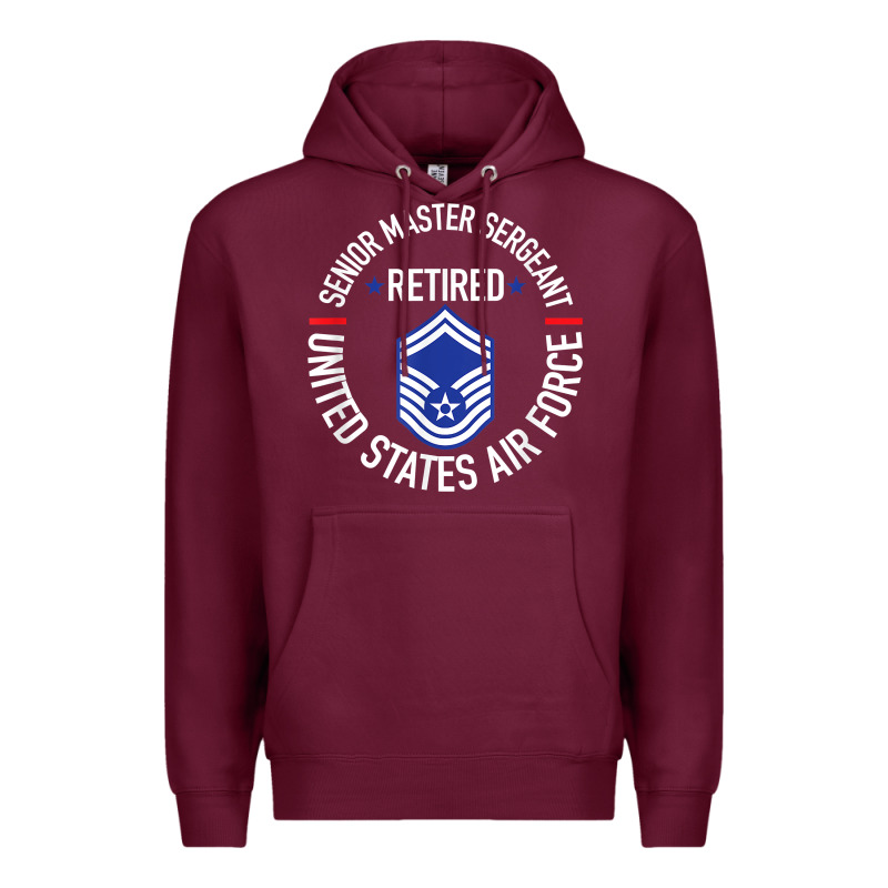 Senior Master Sergeant Retired Air Force Retirement Gifts T Shirt Premium Hoodie by DesignPulse | Teevron