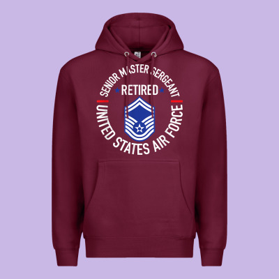 Senior Master Sergeant Retired Air Force Retirement Gifts T Shirt Premium Hoodie Designed By Designpulse