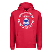 Cardinal senior master sergeant retired air force retirement gifts t shirt Premium Hoodie - DesignPulse