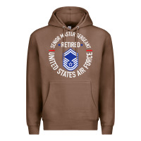 Chestnut senior master sergeant retired air force retirement gifts t shirt Premium Hoodie - DesignPulse