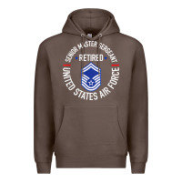 Coffee senior master sergeant retired air force retirement gifts t shirt Premium Hoodie - DesignPulse