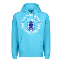 Ocean Blue senior master sergeant retired air force retirement gifts t shirt Premium Hoodie - DesignPulse