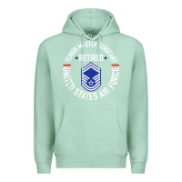 Seafoam senior master sergeant retired air force retirement gifts t shirt Premium Hoodie - DesignPulse