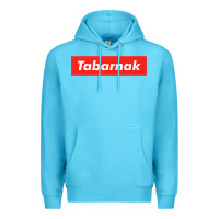 Ocean Blue tabarnak quebec french canadian canada profanity sacre cuss premium t Premium Hoodie - DesignPulse