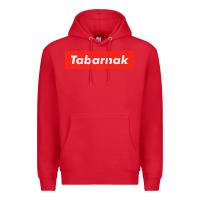 Red tabarnak quebec french canadian canada profanity sacre cuss premium t Premium Hoodie - DesignPulse