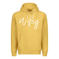 Antique Gold wifey sweat(b) Premium Hoodie - DesignPulse