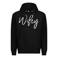 Black wifey sweat(b) Premium Hoodie - DesignPulse