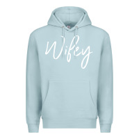 Blue Mist wifey sweat(b) Premium Hoodie - DesignPulse