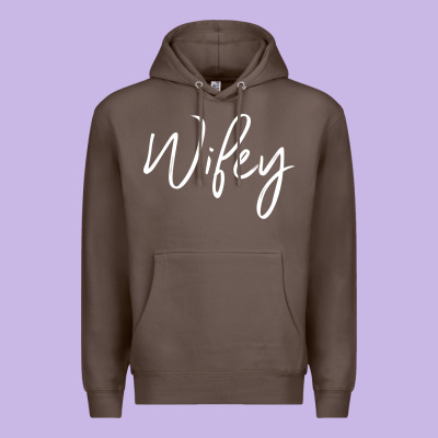 Wifey Sweat(b) Premium Hoodie Designed By Designpulse