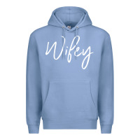 Colony Blue wifey sweat(b) Premium Hoodie - DesignPulse