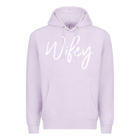 Lilac wifey sweat(b) Premium Hoodie - DesignPulse