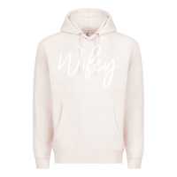 Pale Pink wifey sweat(b) Premium Hoodie - DesignPulse