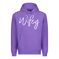 Purple wifey sweat(b) Premium Hoodie - DesignPulse