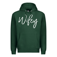 Sports Green wifey sweat(b) Premium Hoodie - DesignPulse