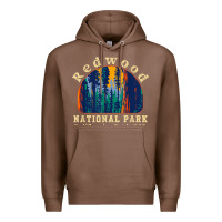 Chestnut redwood national park california retro vintage cam Premium Hoodie - DesignPulse