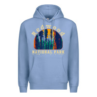 Colony Blue redwood national park california retro vintage cam Premium Hoodie - DesignPulse