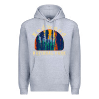 Heather Grey redwood national park california retro vintage cam Premium Hoodie - DesignPulse