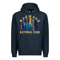 Navy redwood national park california retro vintage cam Premium Hoodie - DesignPulse