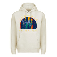 Oatmeal Heather redwood national park california retro vintage cam Premium Hoodie - DesignPulse