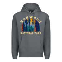 Rock redwood national park california retro vintage cam Premium Hoodie - DesignPulse