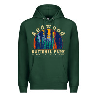 Sports Green redwood national park california retro vintage cam Premium Hoodie - DesignPulse