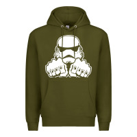 Army Green dark side knuckle starwars stormtrooper 2 Premium Hoodie - DesignPulse