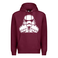 Burgundy dark side knuckle starwars stormtrooper 2 Premium Hoodie - DesignPulse