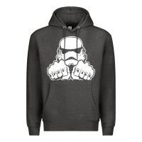 Charcoal Heather dark side knuckle starwars stormtrooper 2 Premium Hoodie - DesignPulse