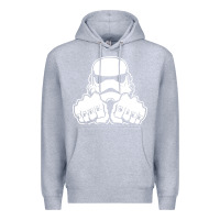 Heather Grey dark side knuckle starwars stormtrooper 2 Premium Hoodie - DesignPulse