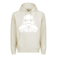 Oatmeal Heather dark side knuckle starwars stormtrooper 2 Premium Hoodie - DesignPulse