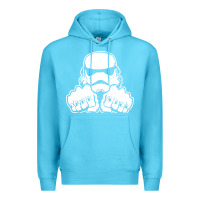 Ocean Blue dark side knuckle starwars stormtrooper 2 Premium Hoodie - DesignPulse
