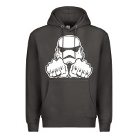 Smoke dark side knuckle starwars stormtrooper 2 Premium Hoodie - DesignPulse