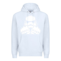 White dark side knuckle starwars stormtrooper 2 Premium Hoodie - DesignPulse