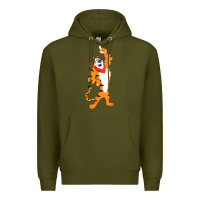 Army Green Frosted Flakes Tony The Tiger T Shirt Premium Hoodie - DesignPulse