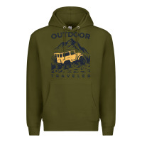 Army Green traveler Premium Hoodie - DesignPulse